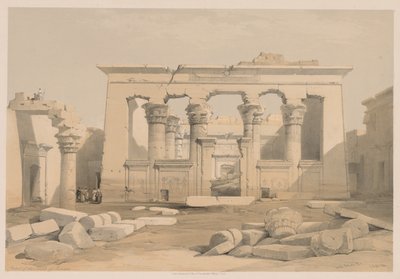 Egypten och Nubien: Volym I - nr 28, Portik av Kalabshitemplet av Louis Haghe