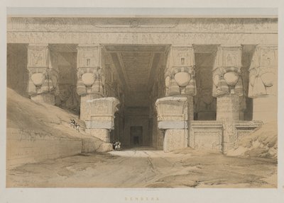 Egypten och Nubien, volym I: Dendera av Louis Haghe