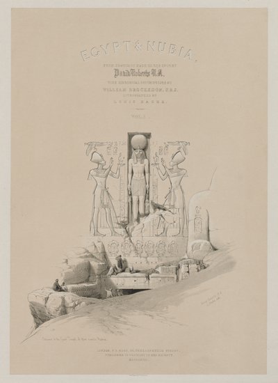 Egypten och Nubien, Volym I: Frontispice, 1846. av Louis Haghe