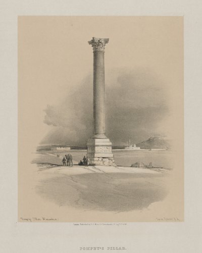 Egypten och Nubien, volym I: Pompeys pelare, Alexandria av Louis Haghe
