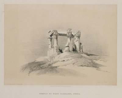 Egypten och Nubia, Volym I: Temple of Wady Kardassy i Nubia av Louis Haghe