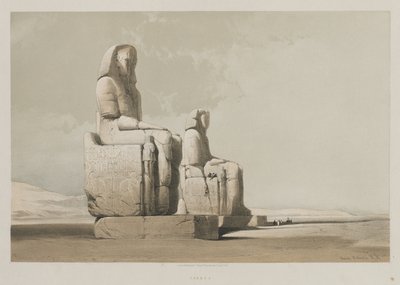 Egypten och Nubien, volym I: Thebe, 1846. av Louis Haghe