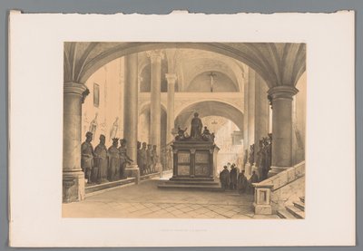 Maximilian I:s grav i Innsbruck Tombeau de Maximilien I à Inspruck (titel på objekt) av Louis Haghe