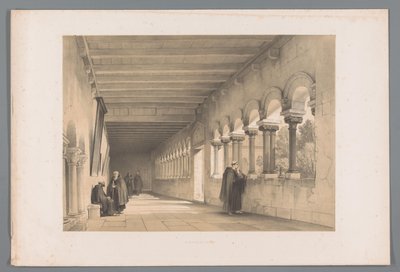 Kloster i Tongeren Le cloitre de Tongres (titel på objekt) av Louis Haghe