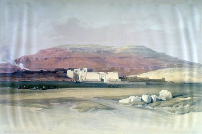 Medinet Abou, Thebe, 8 december 1832, Egypten, 1800-talet av Louis Haghe
