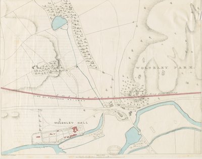 Wolseley Hall: litografi över nyans, nd [1806-1885] av Louis Haghe