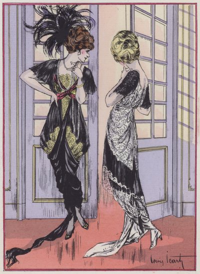 Dammode från 1910-talet av designern Zimmermann av Louis Icart