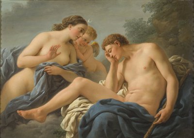 Diana och Endymion - Diana och Endymion, av Lagrenee, Louis Jean Francois, dit l