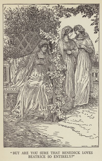 Men är du säker på att Benedick älskar Beatrice så fullständigt? av Louis John Rhead