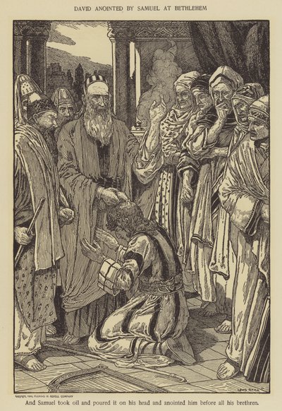 David smord av Samuel i Betlehem av Louis John Rhead