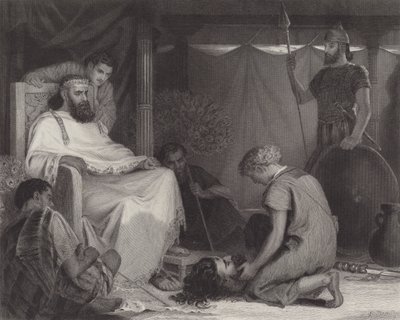 David ställde inför Saul av Louis John Rhead