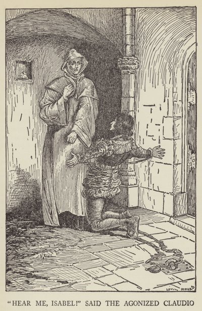 Hör mig, Isabel! sa den plågade Claudio av Louis John Rhead