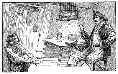 Illustration av Louis Rhead (1857-1926) till romanen "Treasure Island" av Robert Louis Stevenson (1850-1894) 1915 av Louis John Rhead