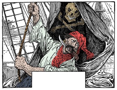 Illustration av Louis Rhead (1857-1926) till romanen "Treasure Island" av Robert Louis Stevenson (1850-1894) 1915 av Louis John Rhead