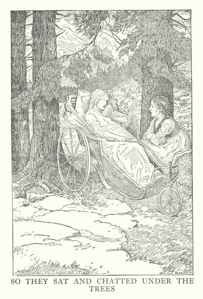 Illustration till Heidi av Johanna Spyri (litografi) av Louis John Rhead