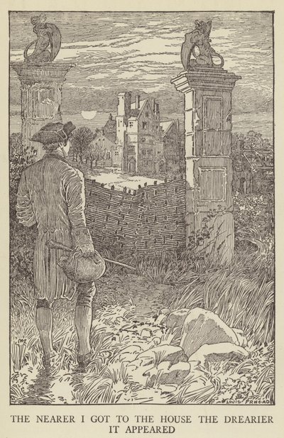 Illustration för Kidnapped av Robert Louis Stevenson av Louis John Rhead