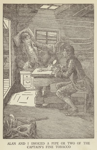 Illustration för Kidnapped av Robert Louis Stevenson av Louis John Rhead