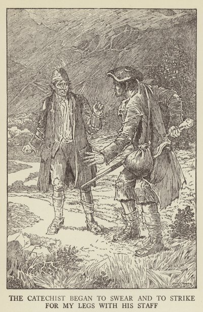 Illustration för Kidnapped av Robert Louis Stevenson av Louis John Rhead