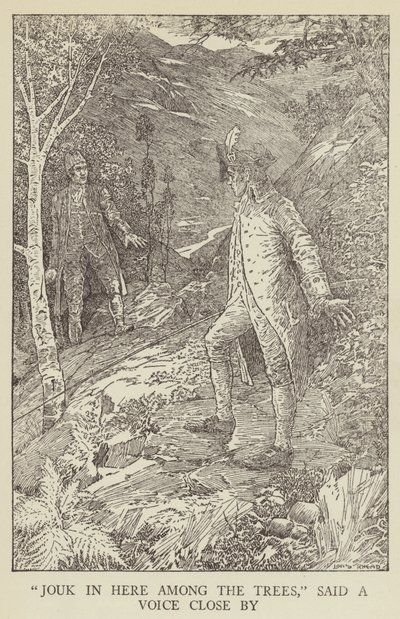 Illustration för Kidnapped av Robert Louis Stevenson av Louis John Rhead