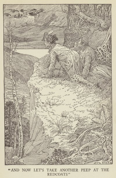 Illustration för Kidnapped av Robert Louis Stevenson av Louis John Rhead