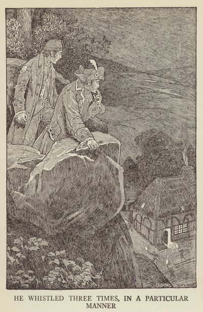 Illustration för Kidnapped av Robert Louis Stevenson av Louis John Rhead