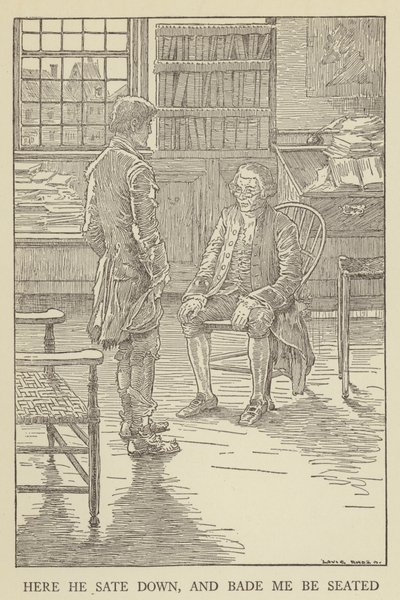 Illustration för Kidnapped av Robert Louis Stevenson av Louis John Rhead