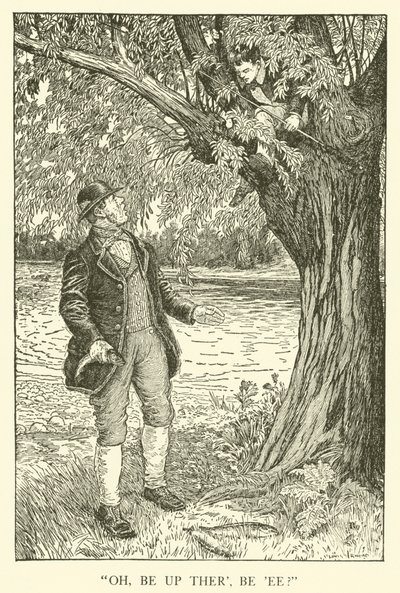 Illustration för Tom Browns skoldagar (gravyr) av Louis John Rhead