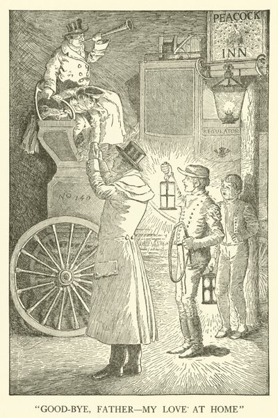Illustration för Tom Browns skoldagar (gravyr) av Louis John Rhead