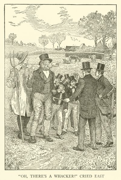 Illustration för Tom Browns skoldagar (gravyr) av Louis John Rhead