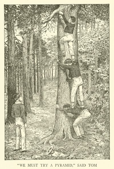 Illustration för Tom Browns skoldagar (gravyr) av Louis John Rhead