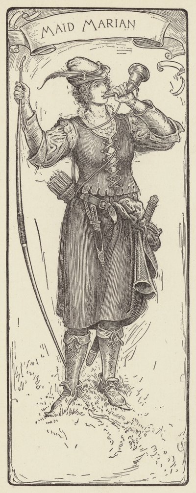 Pigan Marian av Louis John Rhead