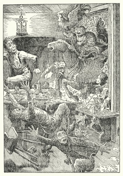 Bremens stadsmusikanter (litho) av Louis John Rhead