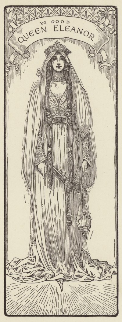 Den goda drottningen Eleanor av Louis John Rhead