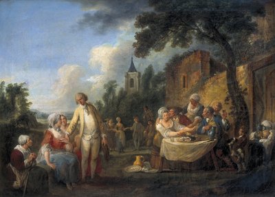 Byfesten av Louis Joseph (1731-98) Watteau