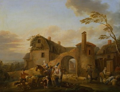 Fyra timmar på dagen: Morgon av Louis Joseph (Watteau de Lille)(attr. to) Watteau