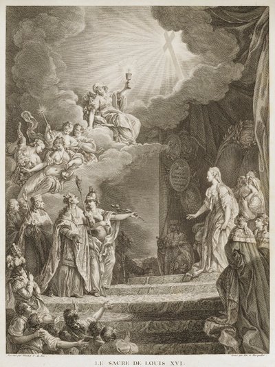 Kröningen av Ludvig XVI av Louis Joseph I Masquelier