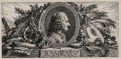 Porträtt av Jean-Philippe Rameau (1683-1764) gravyr av Louis-Joseph Masquelier av Louis Joseph I Masquelier