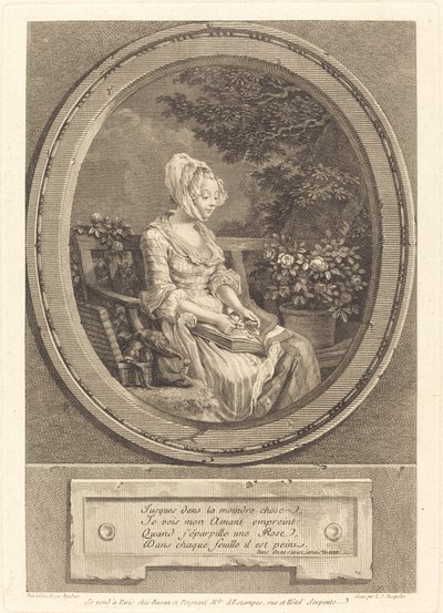 Till minsta lilla sak av Louis Joseph Masquelier after Pierre Antoine Baudouin
