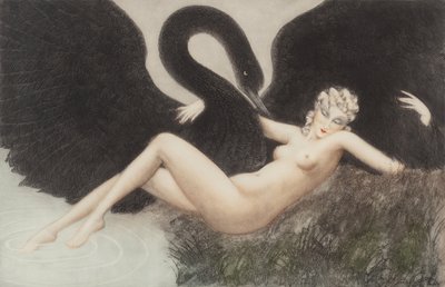 Leda och svanen, 1934. av Louis Justin Laurent Icart