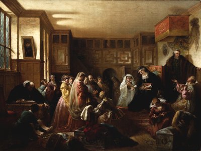 Mary, Queen of Scots, delar upp sina juveler av Louis Lang