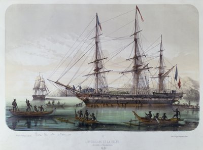 Astrolabben och Zelee besöker Nuku Hiva Island på de franska Marquesasöarna av Louis Le Breton
