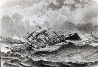 Katastrofen till Great Eastern i september 1861 av Louis Le Breton