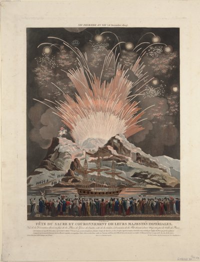 Festligheter vid Napoleons kröning 1806 av Louis Le Coeur
