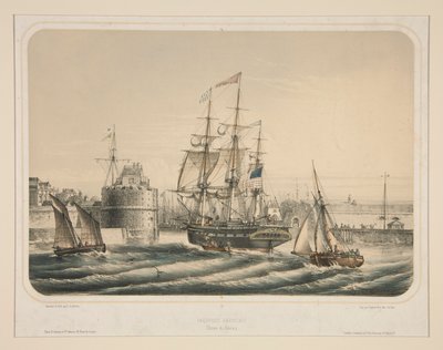 Amerikansk liner (Entre du Havre) av Louis Le Breton