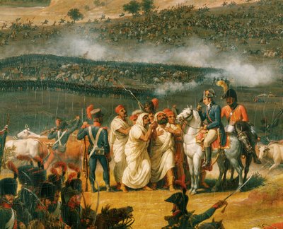 Slaget vid pyramiderna (olja på duk) av Louis Lejeune