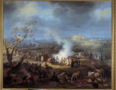 Bivouac de Napoleon I på tröskeln till slaget vid Austerlitz den 1 december 1805. Målning av Louis Francois Lejeune (1775-1848) av Louis Lejeune