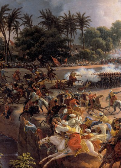 Kampanj (expedition) i Egypten (1798-1801): "" Slaget vid pyramiderna, 21 juli av Louis Lejeune