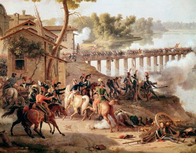 Napoleon Bonaparte ger order under slaget vid Lodi av Louis Lejeune