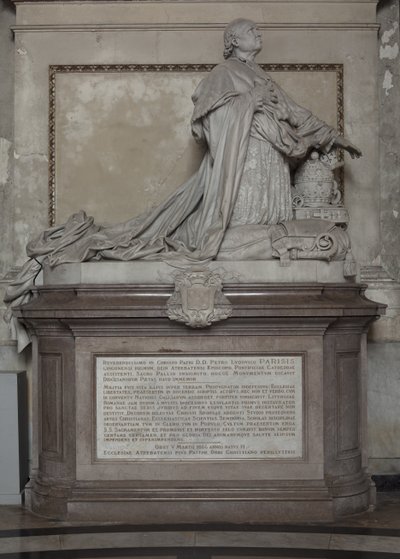 Begravningsmonument till Peter Ludovico Parisis av Louis-Leon Cugnot