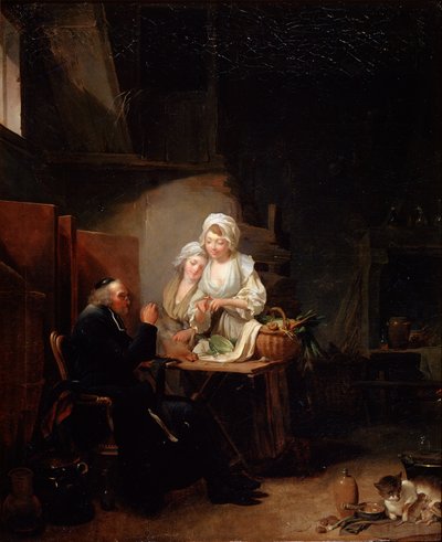 En gammal kurat, sent 1780-tal av Louis Leopold Boilly